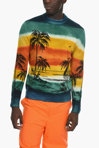 Crew Neck PARADISE ISLAND Wool Pullover