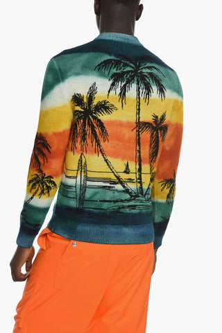 Crew Neck PARADISE ISLAND Wool Pullover