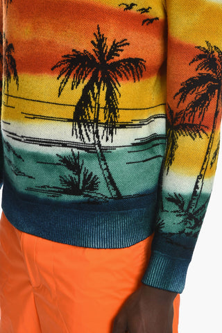 Crew Neck PARADISE ISLAND Wool Pullover