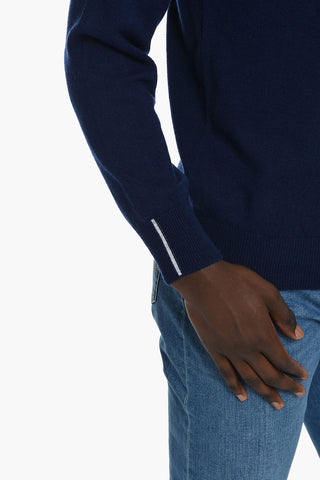 Wool-blend Sweater with Layered Crewneck