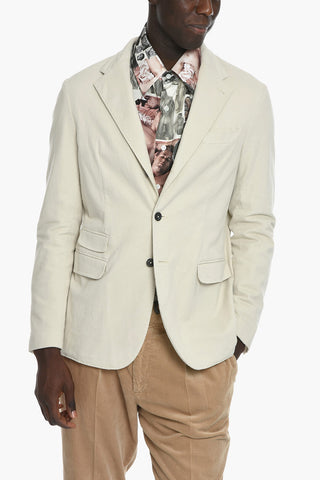 Unlined CATCH2 Blazer with Flap Pockets