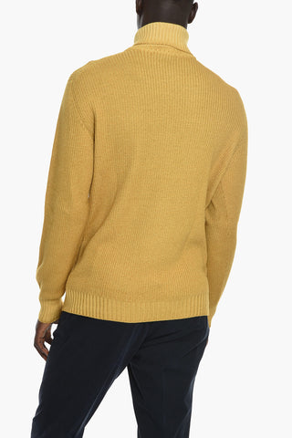 ID Pullover a Collo Alto in Lana Vergine Aran