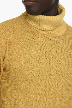 ID Virgin Aran Wool High-Neck Pullover