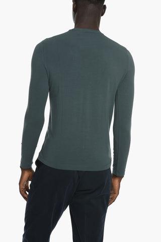ID Crew Neck Long-sleeved T-Shirt with Print