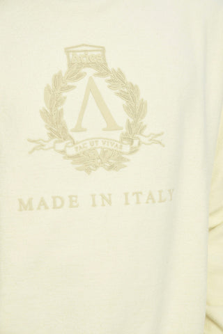 PREMIUM LABEL Turtleneck Sweatshirt with Ton-sur-ton Logo