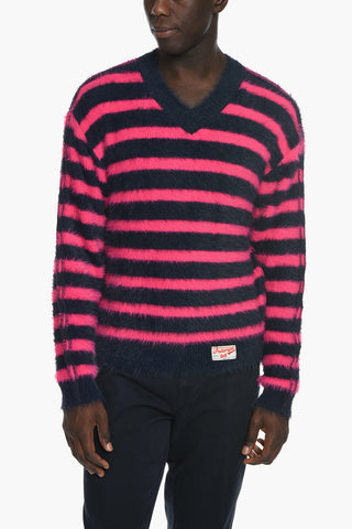 Fuzzy V-Neck UNISEX Sweater