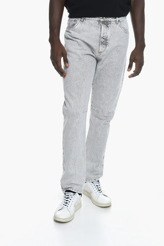 Embroidered Denims with Vintage Effect 19cm