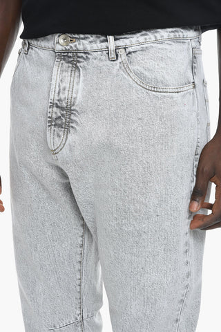 Embroidered Denims with Vintage Effect 19cm