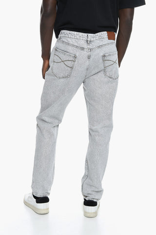 Embroidered Denims with Vintage Effect 19cm