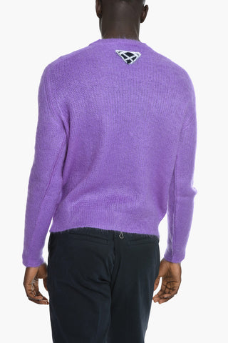 Crew Neck Mohair Blend Sweater