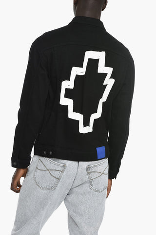Printed TEMPERA CROSS Denim Jacket