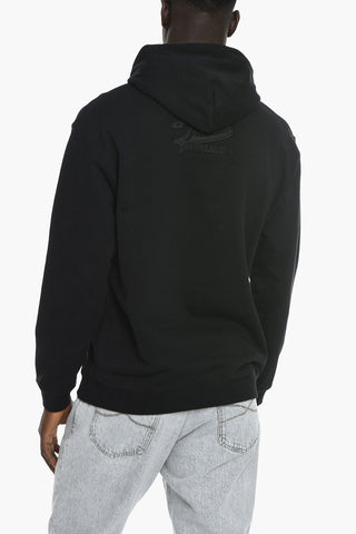 VTMNTS College Hoodie Sweatshirt with Ton-sur-ton Embroidery