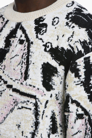 Maglia Jacquard in Misto Lana