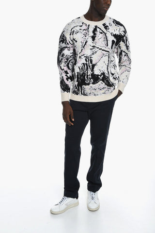 Maglia Jacquard in Misto Lana