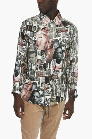TOM OF FINLAND All-Over Printed Viscose Shirt