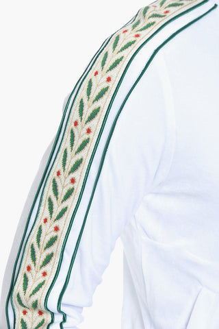 Felpa LAUREL in Velour con Rifinitura Logata