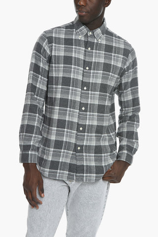 Button-down Cotton Flannel Shirt