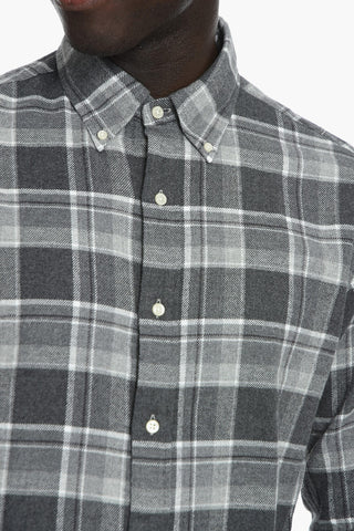 Button-down Cotton Flannel Shirt