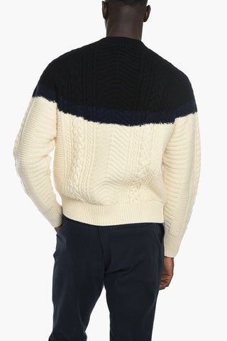 Maglione Aran in Misto Cashmere