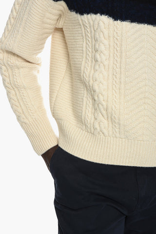 Maglione Aran in Misto Cashmere