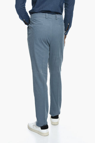 Pantaloni in Corduroy a Una Pince