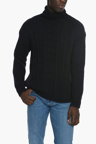 Aran Alpaca Sweater with Rolleck