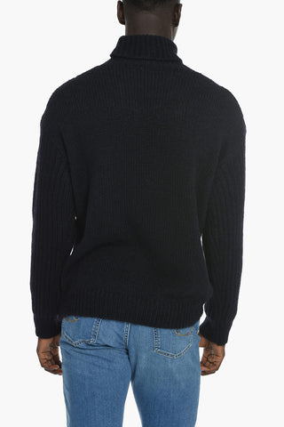 Aran Alpaca Sweater with Rolleck