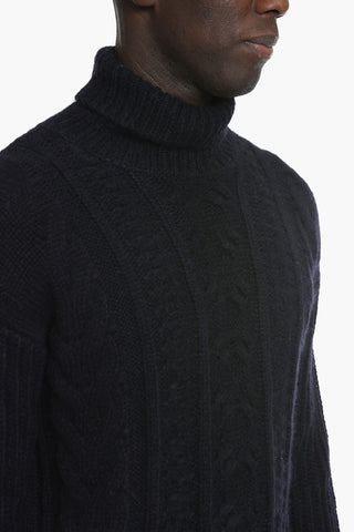 Aran Alpaca Sweater with Rolleck