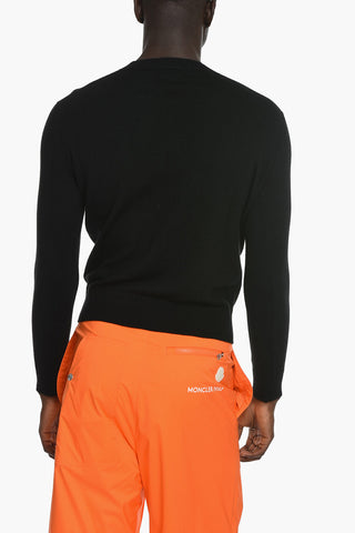 Crew Neck TIGER CREST Sweater with Logo Patch