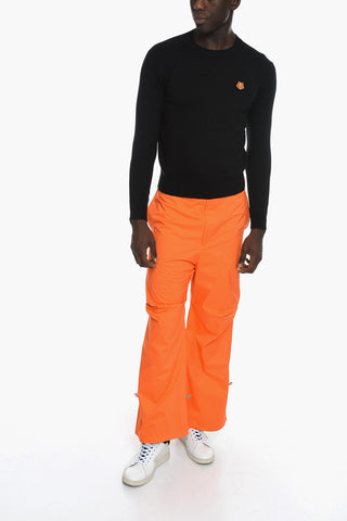 Crew Neck TIGER CREST Sweater with Logo Patch