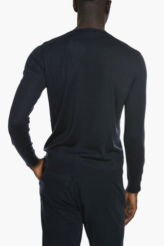 Maglia con Scollo a V in Cashmere e Seta
