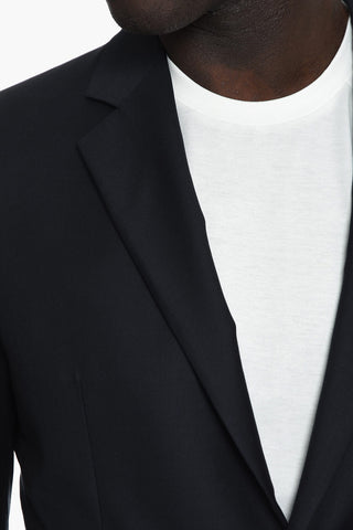 Virgin Wool Suit with Welt Pockets