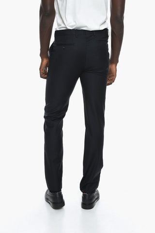 Virgin Wool Suit with Welt Pockets