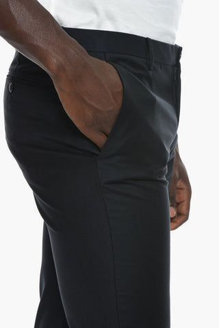 Virgin Wool Suit with Welt Pockets