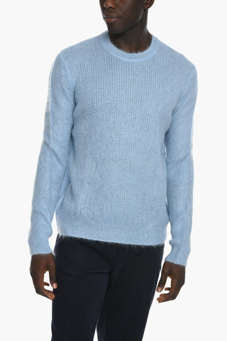 Crew Neck Mohair Blend Sweater