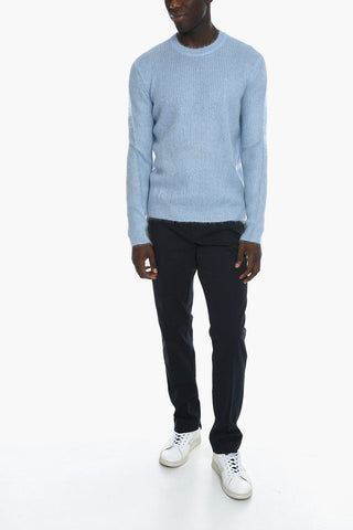 Crew Neck Mohair Blend Sweater