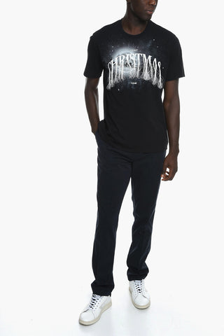 embroidered and printed NOT ANNIVERSARY t-shirt