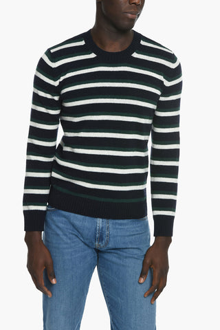 Virigin Wool ANTONY Sweater with Striped Pattern