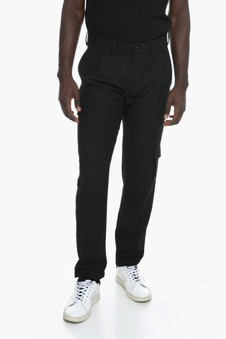 Multipocket P-RHEE-NW Trousers with Embroidered Logo