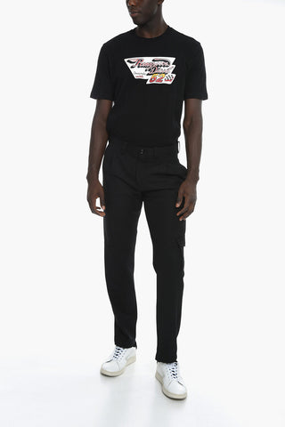 Multipocket P-RHEE-NW Trousers with Embroidered Logo
