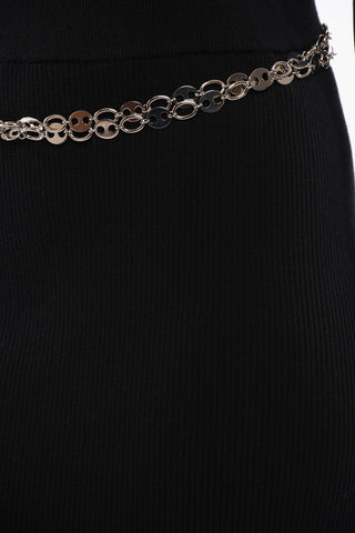 Chain Detail Ribbed Longuette