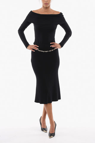 Chain Detail Ribbed Longuette