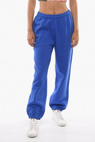 Solid Color Fleeced Cotton Joggers