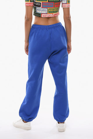 Solid Color Fleeced Cotton Joggers