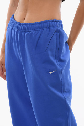 Solid Color Fleeced Cotton Joggers