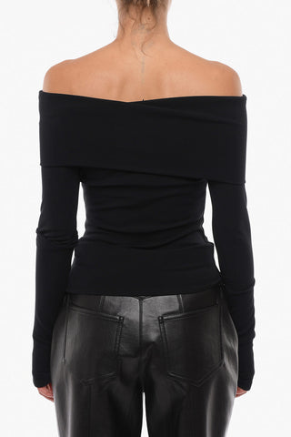 Stretchy Modal Off-shoulder Top