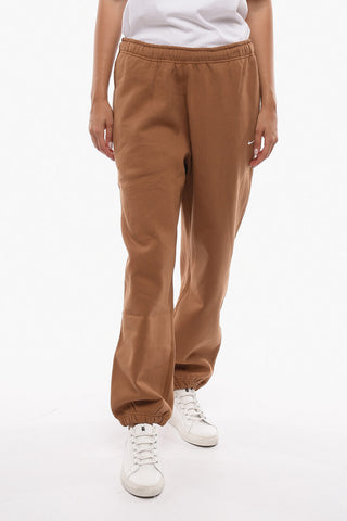 Solid Color Fleeced Cotton Joggers