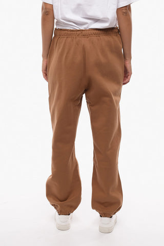 Solid Color Fleeced Cotton Joggers