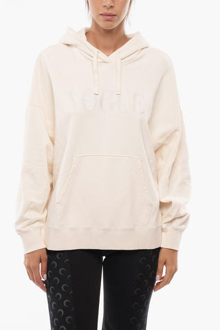 VOGUE Cotton Hoodie with Embroidery