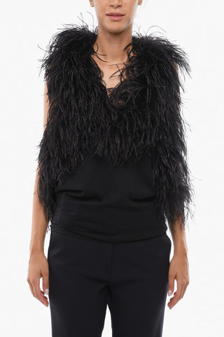 Ostrich Feather SIENNA Tank Top